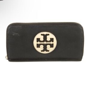 Tory Burch Black and Gold Wallet
